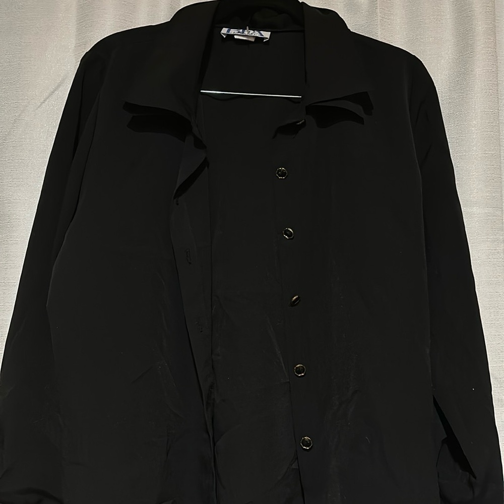 Vintage BFA button down with gold buttons double collar